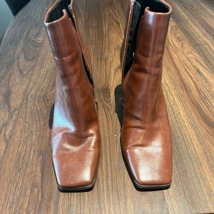 Brown, ankle boots